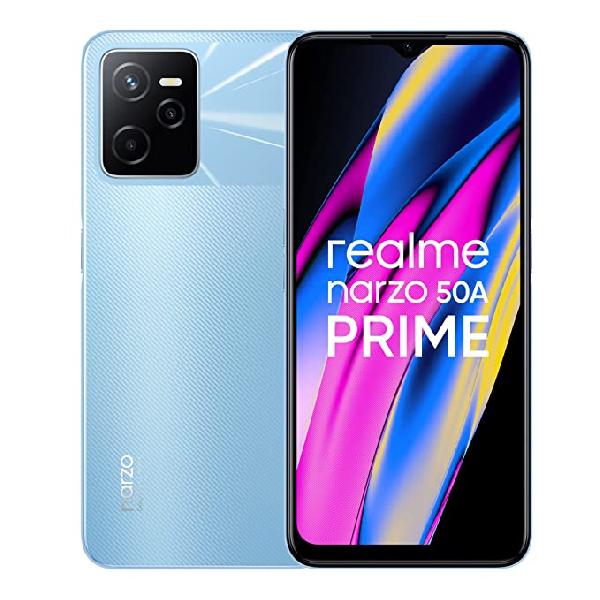 Buy realme narzo 50A Prime (Flash Blue, 4GB RAM+128GB Storage) on Amazon at Rs 12,499/-