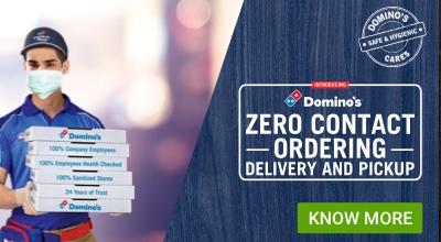 Flat 100? off on Domino's Pizza Order Above Rs.400
