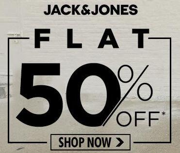 Flat 50% Off on Jack and Jones Clothing and Accessories 