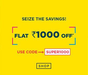 Get Flat Rs 1000/- Off on bill value of Rs 3890/- and above at Ajio